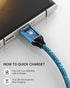 Android Charger Cord, USB-C Fast Charging Cable for Samsung Galaxy S25 S24 S23 Ultra Plus A15 A14 A13 Braided Auto Car Cargador Wire, iPhone 15 Pr...