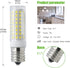 E17 Led Microwave Oven Light Bulb Over Stove Appliance Bulb, Replacement 40W 60W 75W Halogen Range Hood 7W Dimmable White 6000K Pack of 2...