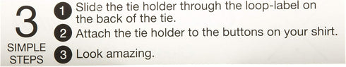 Tie Buddy - Invisible Tie Holder - 5 Pack - Better Than A Tie Clip...
