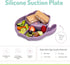 melii Divided Silicone Suction Plate - 100% Silicone, for Baby + Toddlers – BPA Free, Dishwasher & Microwave Safe (Cat)...