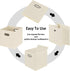 Black Foldable Storage Cubes Bins , Fabric Storage Box Cubes Organizer Baskets with Dual Handles for Home Organizer(Creamy-White)...