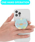 Cute Cartoon Smile Daisy Sun Flower Expandable Phone Grip Handle Smartphone Finger Holder Grip Bracket Support Adjustable Stand White...