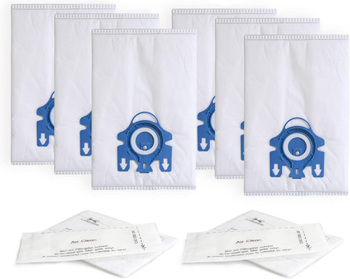Replacement GN Vacuum Cleaner Bags Compatible with Miele Classic C1,Complete C2, Complete C3, S227/S240, S270,S400,S2,S5,S8 Series Canister Vacuum...