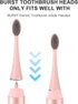 YUNCHI Replacement Toothbrush Heads for Burst Electric Toothbrush Adults with Dust Cover Caps, Soft Charcoal Bristles for Deep Cleaning, Plaque Re...