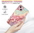 Btscase for iPhone 15 Plus Case 6.7 inch (2023), Marble Pattern 3 in 1 Heavy Duty Full Body Shockproof Hard PC+Soft Silicone Drop Protective Women...