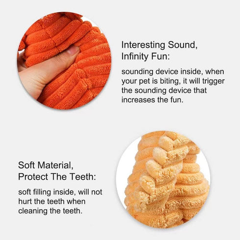 Stuffing Squeaky Plush Dog Toy Chew Speak Toy (Duck)...