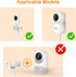 Baby Monitor Mount, Versatile Flexible Baby Monitor Stand Easy to Install, Baby Camera Mount Compatible with Card Cameras and Baby cameras with a ...