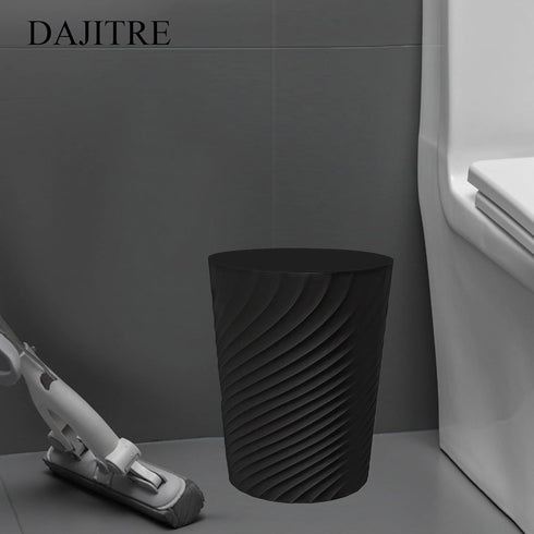 DAJITRE 1.8 Gallon Small Trash Can Wastebasket Recycling Bin Slim Profile for Compact Spaces Bathroom, Office, Bedroom, Kitchen (1.8 Gallon, Black...