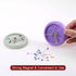 HARFINGTON Magnetic Pin Cushion Concave Shape with 100pcs Multicolor Plastic Head Pins, Magnetic Pins Holder for Sewing Quilting Needles Pins Hair...