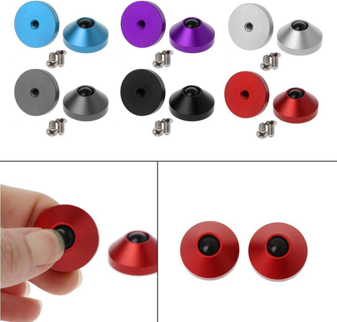 2Pcs Mechanical Keyboard Feet Anodized CNC Aluminum Feet Metal Case With Screws Keyboard Accessory For Different Keyboards...