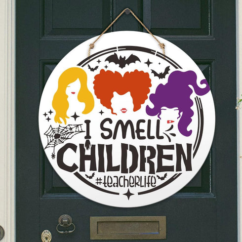 Halloween Stencils for Painting 12inch Large Reusable Halloween Stencil for Door Hanger Round Happy Halloween Ghost Templates for Wood Walls Windo...