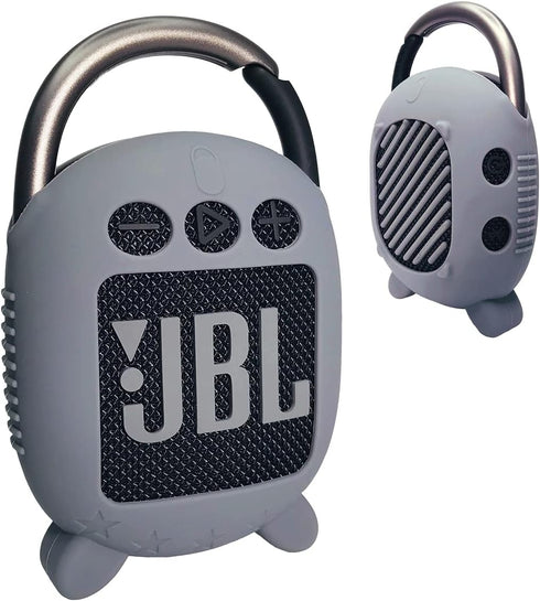 Silicone Cover Case for JBL Clip 4 Portable Bluetooth Speaker, Protective Carrying Case for JBL Clip 4 Portable Bluetooth Speaker Stand Up Holder(...
