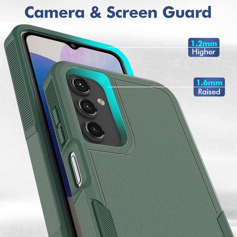 for Samsung Galaxy A15 5G Case: Dual Layer Protective Heavy Duty Cell Phone Cover Shockproof Rugged with Screen Protector - Military Protection Bu...