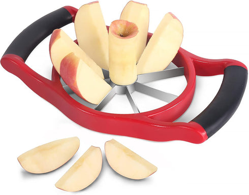 Newness 5.12 Inch Extra Large Apple Slicer, Heavy Duty Apple Cutter 8 Slices, Durable Apple Corer, Stainless Steel Apple Slicer and Corer - for Ap...
