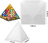Large Pyramid Silicone Molds Big Pyramid Resin Mold Epoxy Resin Casting Molds with Plastic Stand Base for Jewelry Casting DIY Crafts...