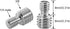 3PCS 3/8 inch Male to 1/4 inch Male Threaded Tripod Screw Adapter, 1/4 inch Male to 3/8 inch Male Double Sides Standard Mounting Thread Converter ...