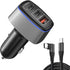 USB C Car Charger 95W, PD 65W PPS 45W QC3.0 30W Type-C Fast Cigarette Lighter Charger for iPad/MacBook/Laptop iPhone 15/14/13/12 Pro Max, Samsung ...