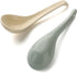 Asian Soup Spoons Chinese Ceramic Soup Spoon Set of 4 Porcelain Ramen Soup Spoons Dinner Spoons for Dumpling Ramen Cereal Appetizer Noodles Udon P...