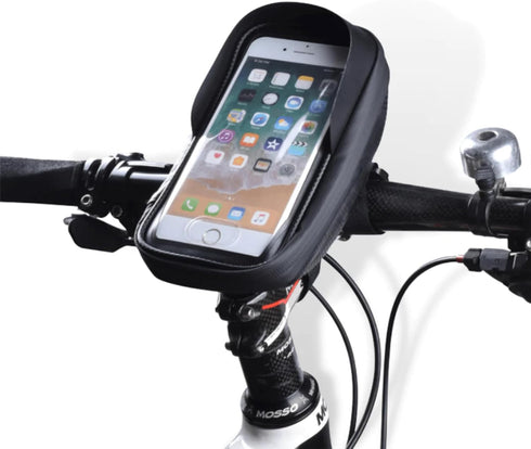 Bike/Bicycle Phone Front Frame Bag, Waterproof, Tube Bag, Cycling Pouch - Compatible for Phones Under 6.65”...