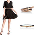 Women's Belts Skinny Patent Leather Belts Slim Waistband, Twist To Convert Worn On Both Sides, Gold Color Alloy Buckle...