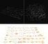 Quilting Template Set, 54 Pcs Clear Acrylic Pattern Stencil Template Set Leather Craft Quilting Sewing Tool DIY...