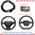 Car Steering Wheel Cover, Bling Diamond Crown Elastic Leather Steering Wheel Protector, Universal 15 Inch, Non-Slip & Breathable, Sparkly Crystal ...