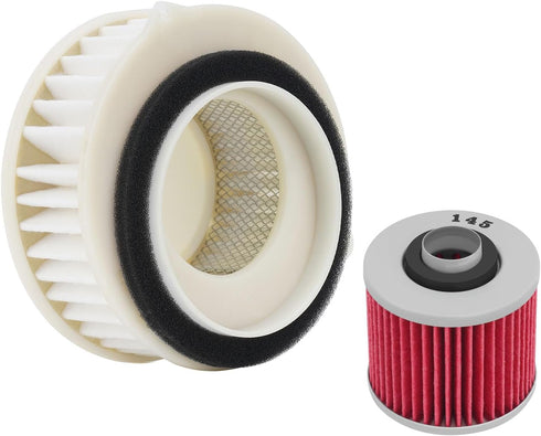 4TR-14451-00 Air Filter Oil filter Cleaner Compatible with Yamaha V-Star 650 XVS650 Custom Drag Star 650 XVS650A, Vstar 650 XVS650A Classic XVS650...