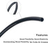6mm x 4mm Pneumatic Tubing Pipe PU Polyurethane Tube Air Compressor Hose Line Fitting or Fluid Transfer (Black 32.8ft/10Meters)...
