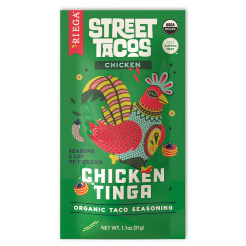 Riega Organic Chicken Tinga Street Taco Seasoning, 1.1 Ounce (Pack of 1)...