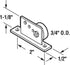 Prime-Line M 6035 Tub Enclosure Roller and Bracket Assembly, 3/4 In., Flat Edge Nylon Tire, Steel Ball Bearings, Extruded Aluminum Bracket (2 Pack...