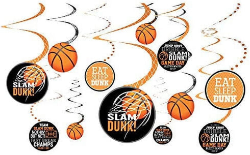 Amscan Basketball Swirl Party Decorations...
