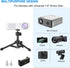 Mini Projector Stand, Table Top Mini Projector Tripod Stand with Tilt Angle Adjustable Small Tripod for Projector Mini, Cameras, DSLR, Smartphones...