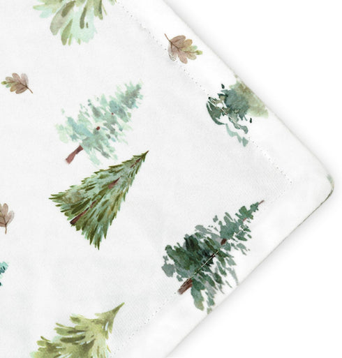 HOMRITAR Baby Blanket for Boys Soft Lightweight Minky Blanket with Double Layer Dotted Backing for Infant Toddler Nursery Crib with Green Pine Tre...