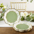 Kate Aspen Sage Green Party Decorations, Eucalyptus Floral Print 7 in. Decorative Premium Paper Plates (350 GSM weight -Set of 16) - Perfect for G...