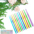Plastic Crochet Hooks 12 pcs Different Sizes (2.0mm - 10.0mm) Crochet Needles QLRFFLJOY Colorful Crochet Hook Set DIY Yarn Weaving Tools for Scarf...