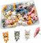 30 pcs Cute Cat Creative Push Pin Cute Decorative Thumbtacks Photo Memo Note Drawing Multi-functional Pushpin Home Office Teacher Personal Organiz...