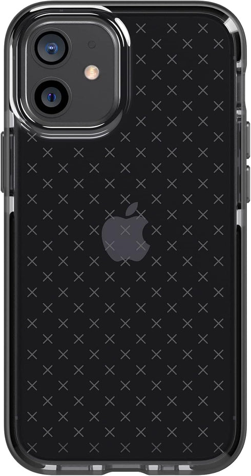 tech21 Evo Check Phone Case for Apple iPhone 12 and 12 Pro 5G with 12 ft Drop Protection, Smokey/Black T21-8373...