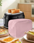 Pink Toaster Cover 2 Slice, Small Kitchen Appliance Covers, Farmhouse Pink Decor Toaster Oven Cover with Loop, Bread Machine Cover Polyester Dust ...