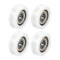 uxcell 608ZZ Ball Bearing Guide Pulley Roller Round Wheel 8x30x10mm Double Metal Shielded (GCr15) Chrome Steel Bearings 4pcs...