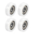uxcell 608ZZ Ball Bearing Guide Pulley Roller Round Wheel 8x30x10mm Double Metal Shielded (GCr15) Chrome Steel Bearings 4pcs...
