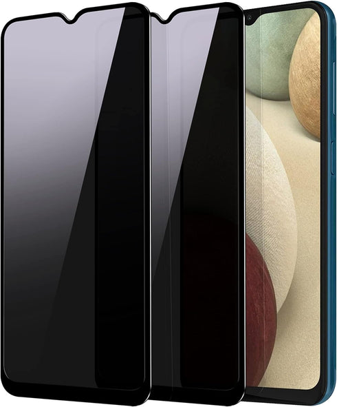 YWXTW Privacy Screen Protector for Samsung Galaxy A12/A13/A13 LTE/A32 5G/A03S/A02S, Upgraded Anti Spy Anti Peeping Tempered Glass Protector, 2-Pac...