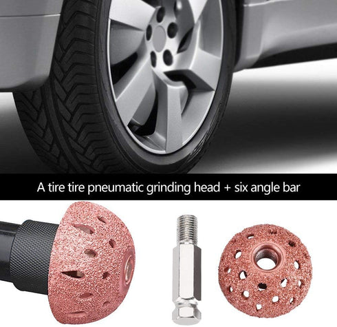 Tire Buffing Wheel,38Mm Tire Repair Grinding Head Coarse Grit Buffing Wheel With Linking Rod Tire Repair Tools Black Jack Tire Patch Kit Tire Buff...