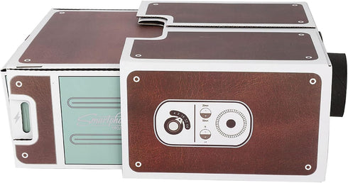 Cardboard Projector For Phone Movie Projector Indoor Bluetooth Cardboard Second Generation Mini Diy Home Portable for Smart Mobile Phone Projector...