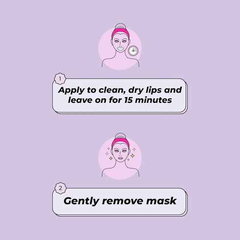 Lip Mask by Vitamasques, 3-Pack - Cherry Vegan Collagen Lip Mask Sheets, Repair for Dry & Chapped Lips - Nourishing & Hydrating - Wild Cherries & ...