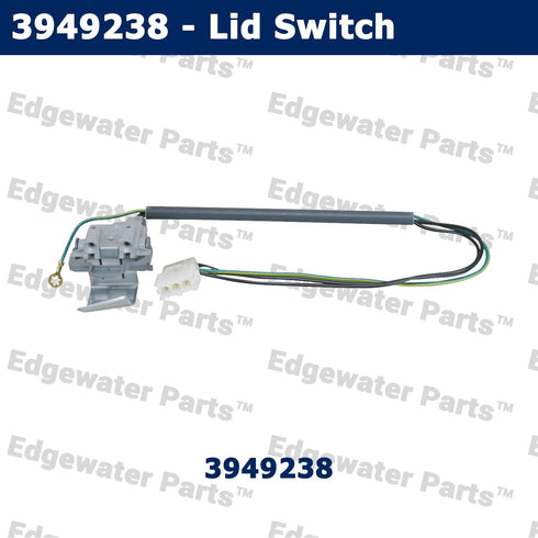 Edgewater Parts WP3949238, 3949238 Lid Switch Compatible with Whirlpool and Kenmore Washer Fits Model# (269, 278, 288, 268, 206, 208, 228)
