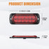 AT-HAIHAN Pack of 2 Aluminum Housing Red LED Trailer Stop Brake Turn Tail Lights, DOT Compliant Waterproof Surface Mount Lighting for Truck Tracto...