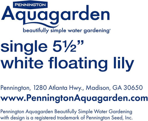 Floating Lily, 5 ½” Diameter, Plastic Plant, Pond/Aquarium Decoration...