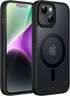 JETech Magnetic Case for iPhone 14 Plus 6.7-Inch Compatible with MagSafe, Translucent Matte Back Slim Shockproof Phone Cover (Black)...