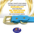 Regal Dog Products Small Light Blue Waterproof Dog Collar with Gold Buckle, Resilient and Durable Materials, Comfortable Design - for Small, Mediu...