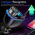 Car Charger Cigarette Lighter Splitter Adapter,120W QC3.0 Dual USB Car Charger with LED Voltmeter 12/24V Sockets Splitter Cigarette Lighter USB Ch...